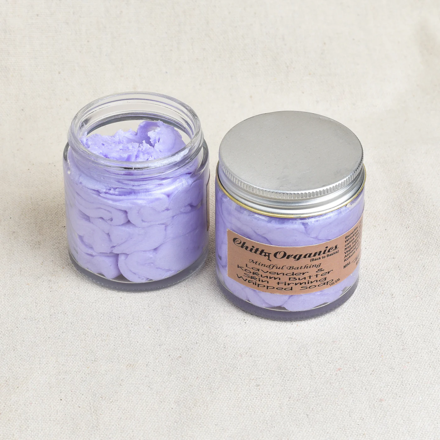 LAVENDER & KOKUM BUTTER WHIPPED SOAP (100 GM)