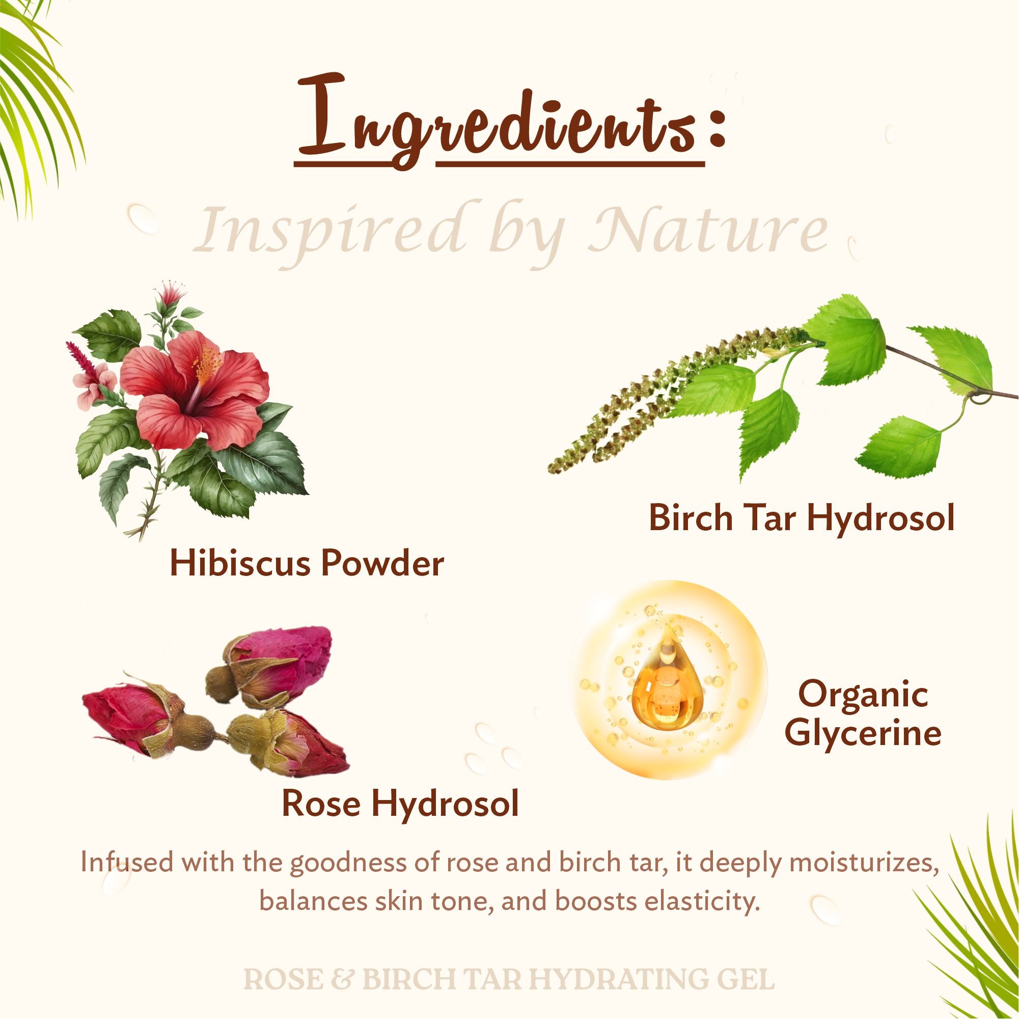 ROSE & BIRCH TAR FACE HYDRATING GEL (30 ML)